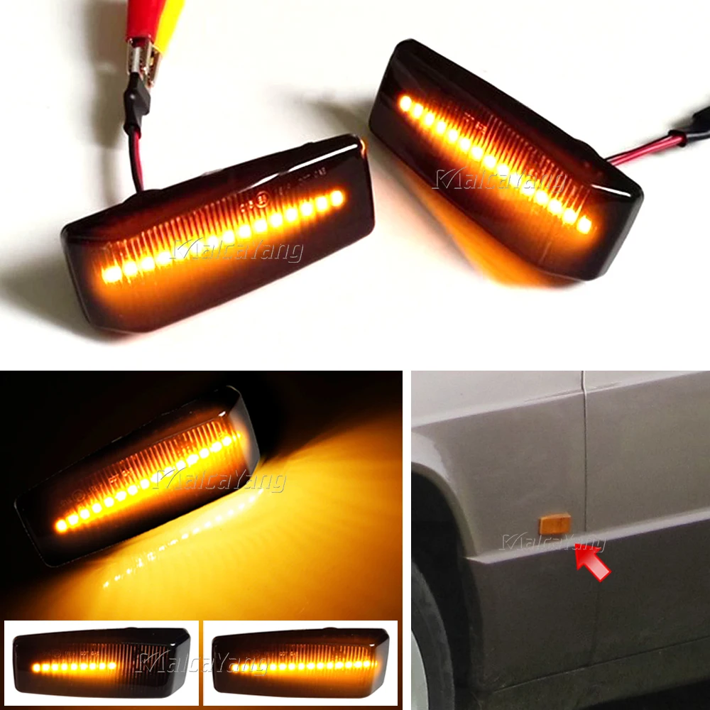 Car Turn Signal Sequential Lamp Dynamic LED Side Marker Lights For