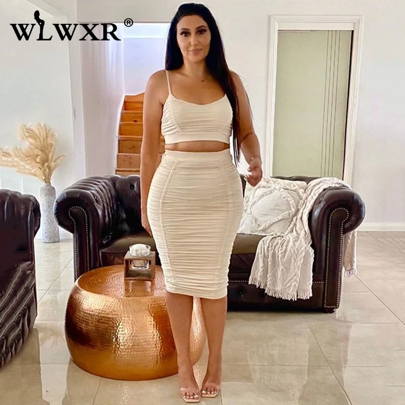 Женское плиссированное платье на бретельках FQLWL комплект из двух предметов миди