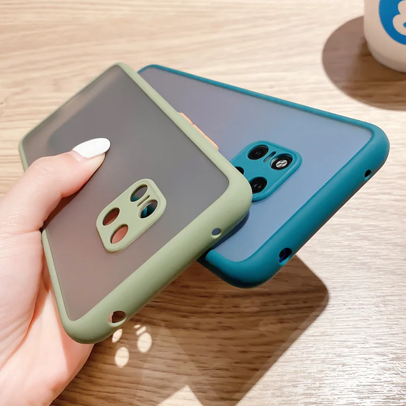 מקרה עבור Huawei Mate 20 פרו עמיד הלם מט רך קצה פשוט צבעים בוהקים כיסוי עבור Huawei Mate 20 פרו למעלה איכות קריקטורה מקרה phone cases for iphone 11 Pro Max 