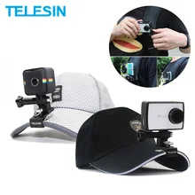 TELESIN Hat Clip устойчивый рюкзак зажим крышка подставка крепление+ Винт для GoPro Hero для DJI Osmo Action Xiaomi yi 4K 4K+ SJCAM