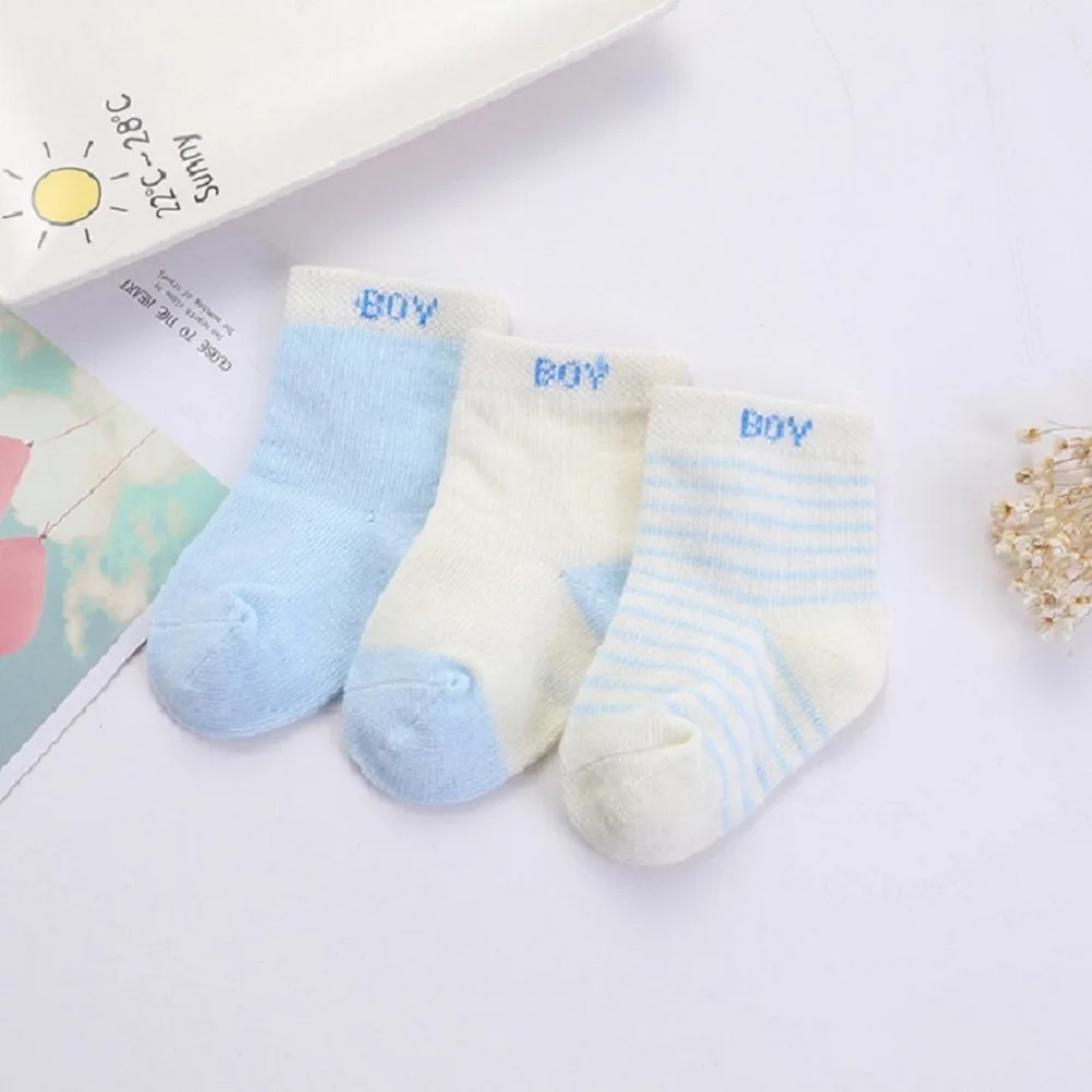 AiKway/носки для малышей 3 пар/лот детские носки-тапочки милые носки для мальчиков и девочек с рисунком - Цвет: Combination three