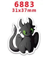 PR-6883 Принадлежности для рукоделия с изображением героев мультфильмов плоские с обратной стороны плоские смолы 30 штук. PR-3797-17106 - Цвет: PR-6883