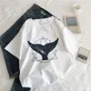 T-shirt gothique pour femmes, Streetwear, Vintage, Vogue, queue de baleine, imprimé, croyance cosmique, Harajuku, hauts ► Photo 1/6