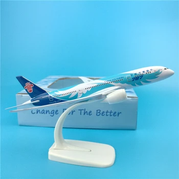 

20cm China Southern Airline Dream Boeing 787 Passenger Aircraft Simulation Static Solid Southern Metal Airplane Model Decoration