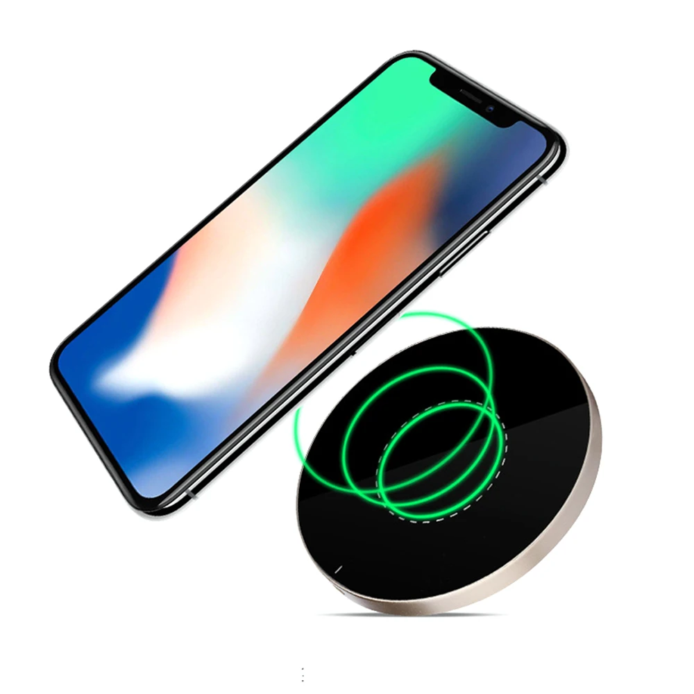Беспроводное зарядное устройство зарядная панель для iPh X iph 8 plus Samsung S8 Phone Quick Charge