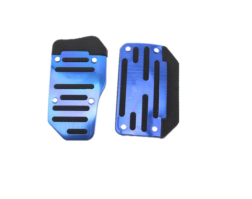 Автомобильные аксессуары Нескользящие ножные ручные/автоматический тормозной дроссель для Jeep Hurricane Gladiator Wrangler Compass Патриот - Название цвета: blue