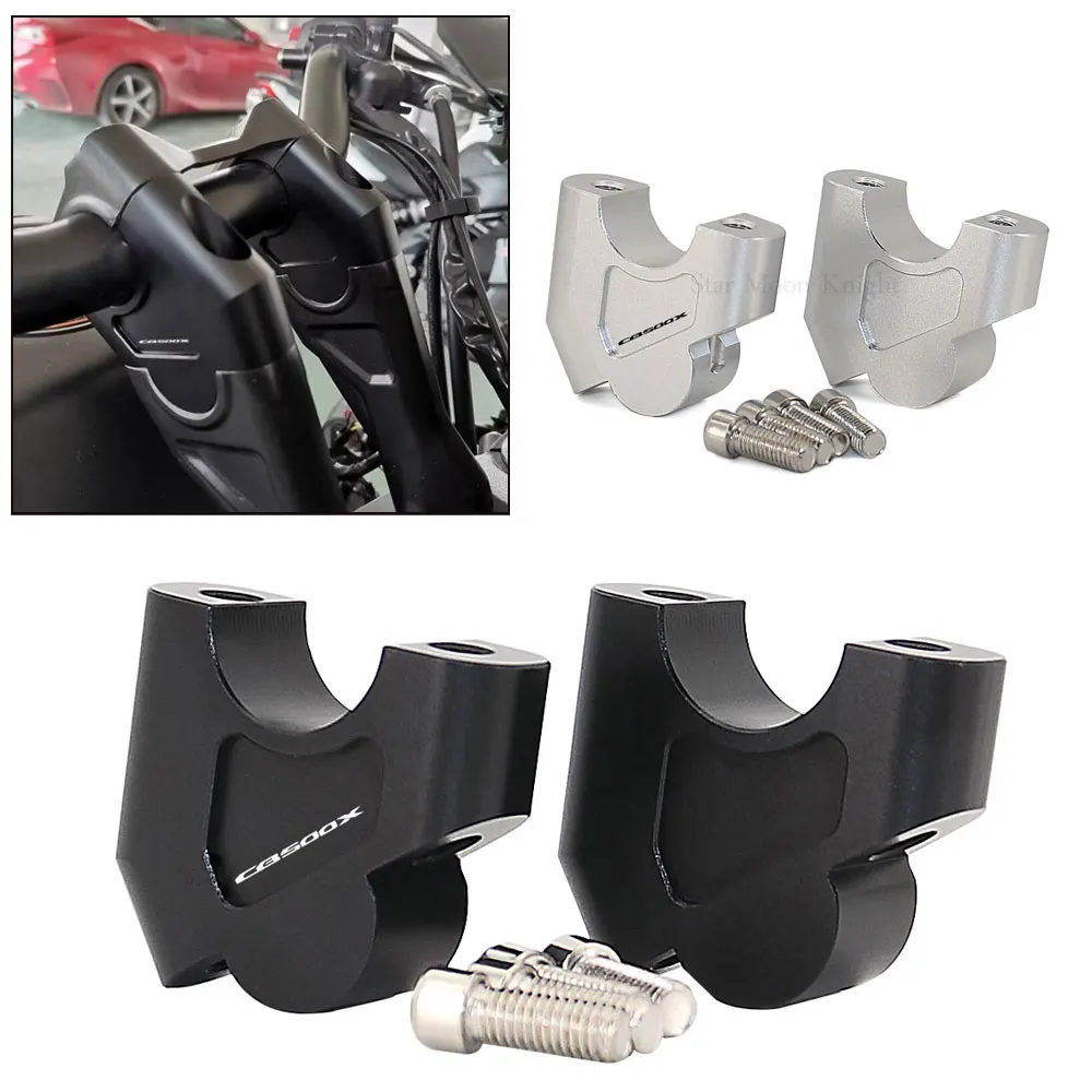 Motorcycle-Handlebar-Riser-28MM-Drag-Handle-Bar-Clamp-Extend-Adapter ...