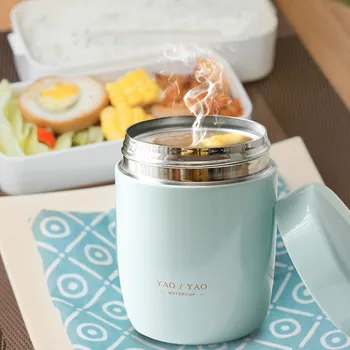 

New 260ml Food Thermos with Container Stainless Steel Vacuum Flask Lunch Box Portable Food Soup Container Thermocup for Women