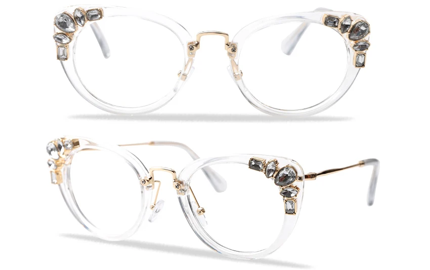 SOOLALA кошачий глаз Стразы очки для чтения женские увеличительные пресбиопические очки кошачий глаз очки для чтения с Чехол+ 0,5 0,75 1,0