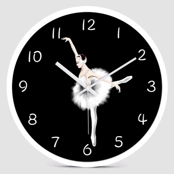 

Girl Fashion Wall Clock Art Round School Single Face Wall Hanging Clock Modern Design Simple Wand Klok Daily Necessities EF50WC