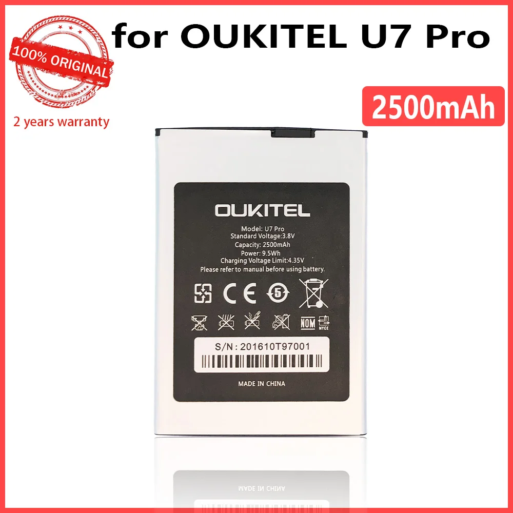100% Оригинальный аккумулятор 2500 мАч U7pro для Oukitel U7 Pro Сменный телефона + номер