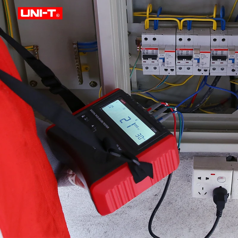UNI-T UT585 UT586 цифровой УЗО(ELCB) тестер; защита от утечки переключатель Тестер Авто рампы/соединения проверки/блокировки измерения/удержания данных