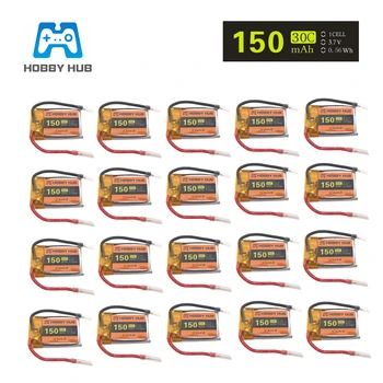

20pcs Hobby Hub 3.7V 150mah 30C Lipo Battery For RC Syma S107 S107G Airplane Helicopter Drone battery For DIY Toys Battery