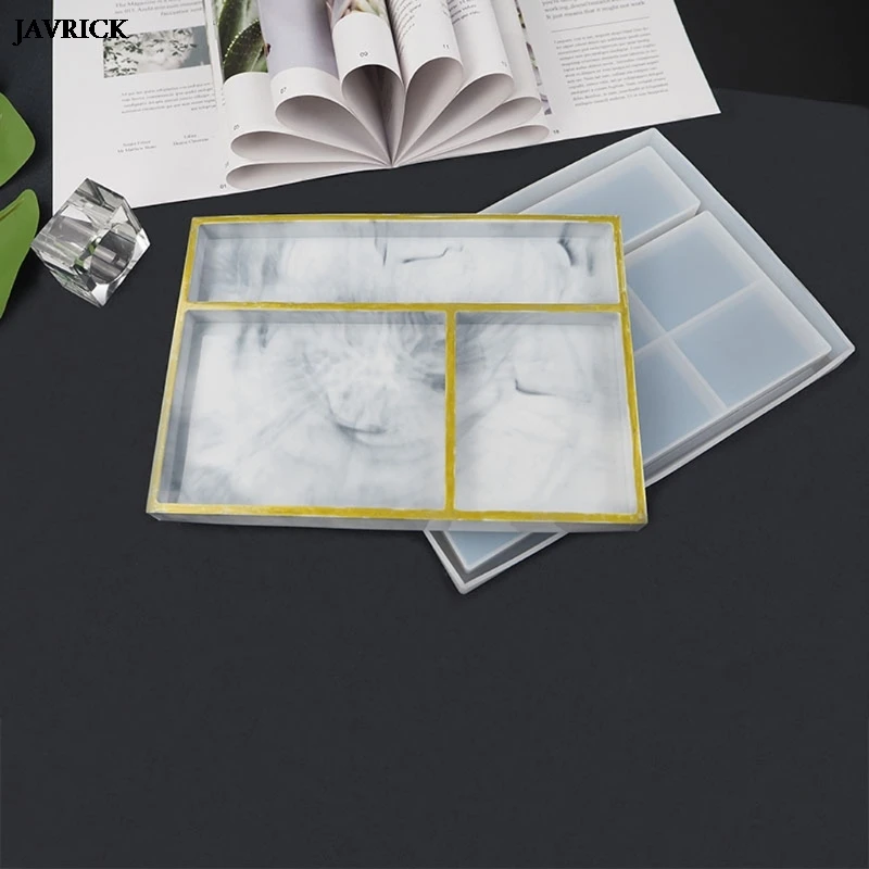 

Large Classified Storage Epoxy Resin Molds DIY Jewelry Tray Multigrid Sorted Dish Silicone For Resin Mold Handmade Craft Tools