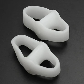 

1pair Men Women Foot Health Soft Tools Silicone Overlapping Protect Bunion Pain Relive Correct Valgus Toe Separators