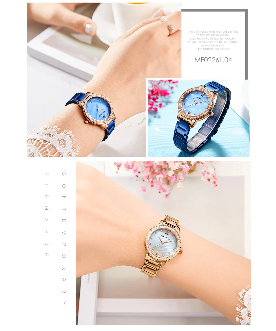 Мини фокус женские часы люксовый бренд водонепроницаемые кварцевые часы из нержавеющей стали роскошное модное платье женские часы Relogio Feminino