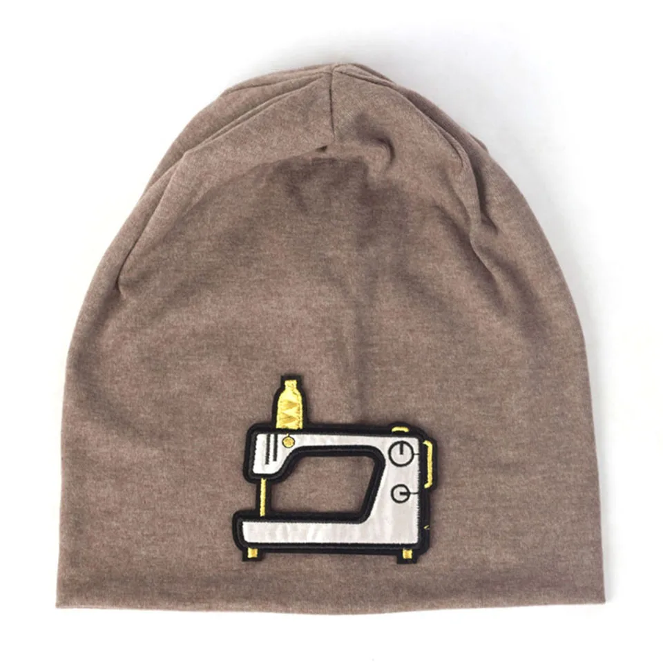 Ножницы шитье M achine аппликация Skullies Beanies Женские Мешковатые хлопковые зимние головные уборы женские одноцветные береты-кепки повседневные