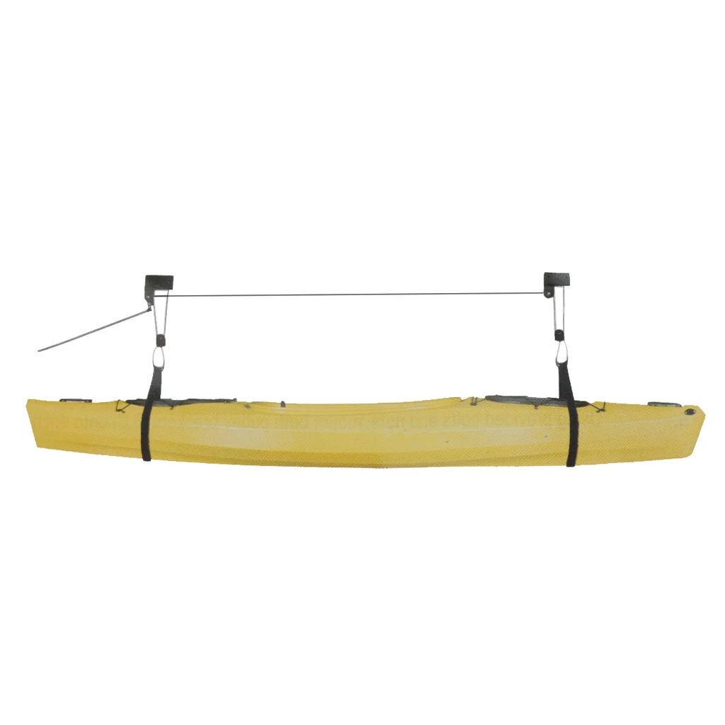 

Heavy Duty Garage Utility Canoe, Kayak Bicycle Ceiling Lift Hoist Pulley Storage, 45kg Capacity