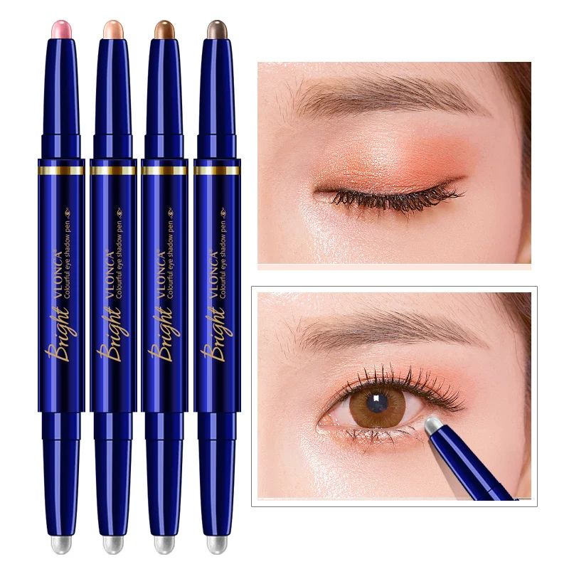 Lying silkworm pen waterproof not smudge earth color eye shadow stick mermaid eye shadow matte nude makeup Korean beginner natur Lying silkworm pen waterproof not smudge earth color eye shadow stick mermaid eye shadow matte nude makeup Korean beginner natur