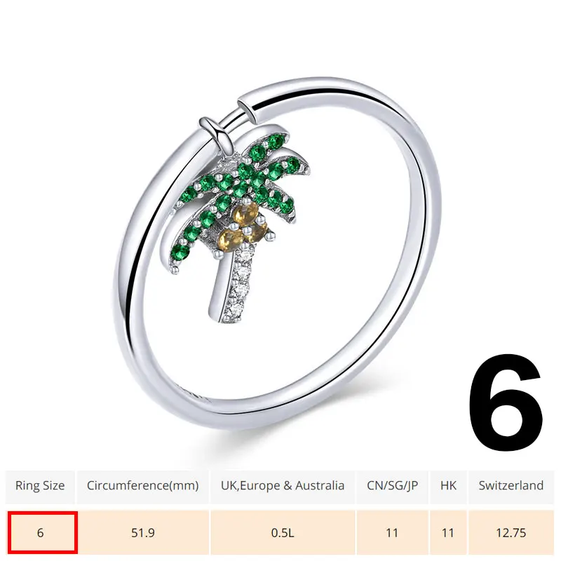 BAMOER Аутентичные 925 пробы серебро сердце любовь навсегда более кольцо, чистый фианит ювелирные изделия распродажа ограниченный запас от низкого до 3,99 - Цвет основного камня: SCR370-6