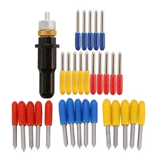 15 шт. держатель режущего лезвия, 30 градусов 45 градусов 60 градусов режущее лезвие для Roland и 15 шт. 30 градусов 45 градусов 60 градусов Cuttin