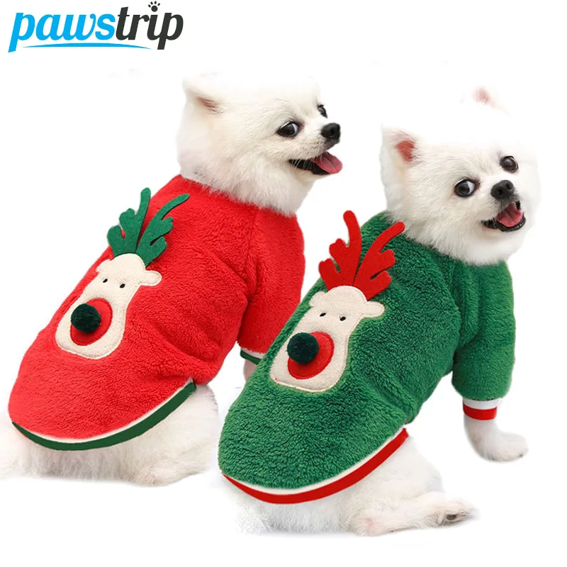 Christmas Dog Clothes for Small Dogs Winter Dog Coat Puppy Clothes Sweater Warm Pet Christmas