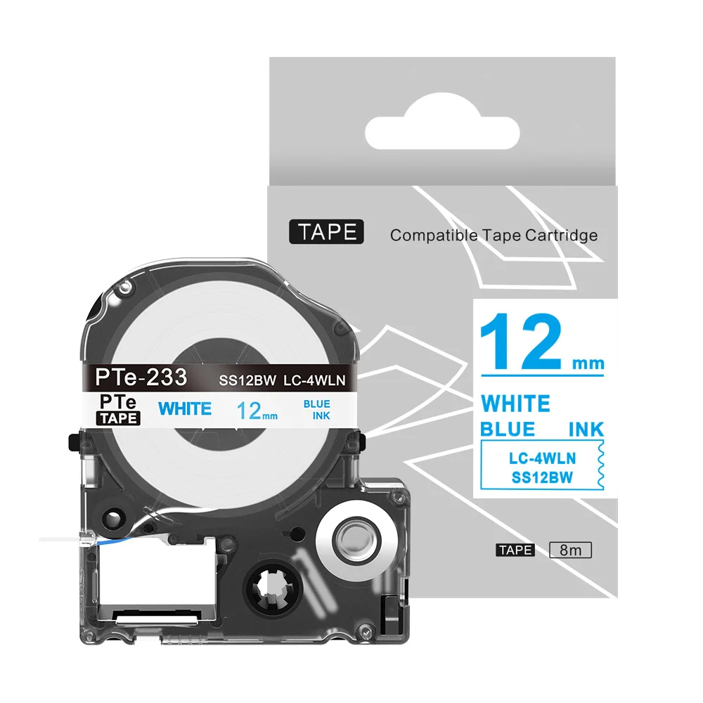 1 шт. Kingroad SS12KW LC-4WBN совместимый Epson LabelWorks LK Лента Стандартная 12 мм для Epson принтер этикеток LW-300 LW-400 SR530C - Цвет: Red- White