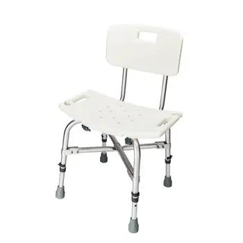 

Heavy-duty Aluminum Alloy Elderly Bath Chair with Backrest White waterproof,bedroom furniture, shower chair ,bathroom furniture