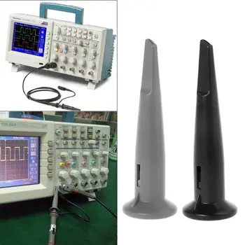 

Universal Oscilloscope Probe Cap Protective Cap Probe Caps Black Grey with Hook M7DA