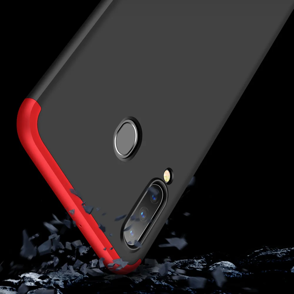 Для samsung Galaxy A10/A30/A50 чехол 3 в 1 полная защита противоударный матовый чехол для задней панели телефона