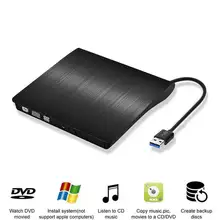 USB 3.0 Slim External DVD RW CD Writer Drive Burner Reader Player Optical Drives For Laptop PC dvd burner dvd portatil