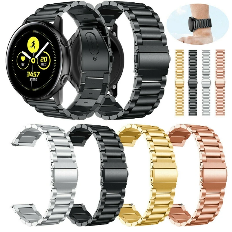

20mm For Samsung Active Strap Metal Strap for Samsung Galaxy 42mm Stainless Steel Watch Strap