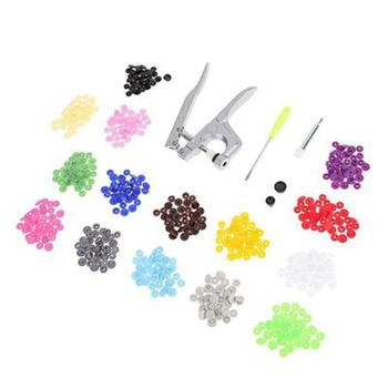 

Fastener Snap Pliers KAM Button+150Pcs T5 Plastic Resin Press Stud Cloth Metal Press Pliers Tools for T3 / T5 / T8 Snap