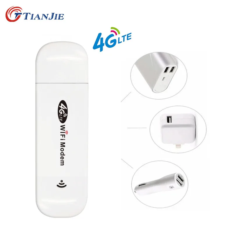 TIANJIE 3G 4G wifi модем Dongle маршрутизатор автомобильный WiFi мобильный карманный мини беспроводной USB точка доступа со слотом для sim-карты и слотом для карты памяти