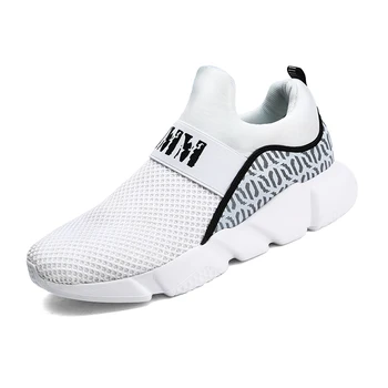 

Summer Spring Fashion Outdoor Men White Sneakers High Quality Brand Casual Breathable Shoes Mesh Soft Jogging Tennis Men's Shoes