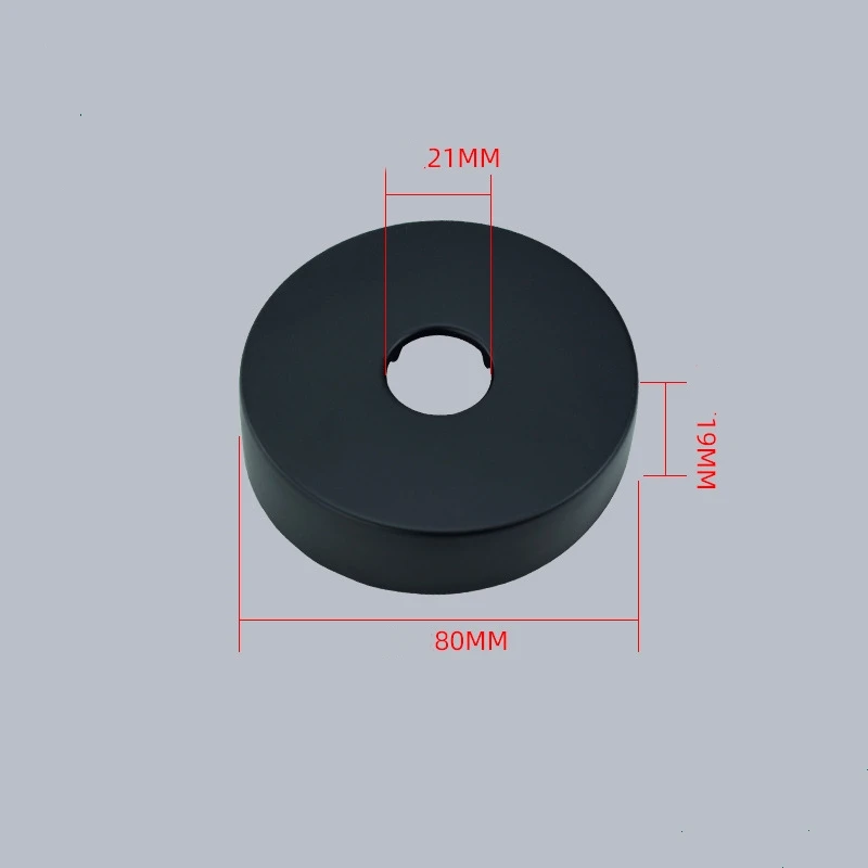 1Pcs Stainless Steel Black Faucet Decorative Cover G1/2' Water Pipe Tap Covers Wall MountBathroom Accessories