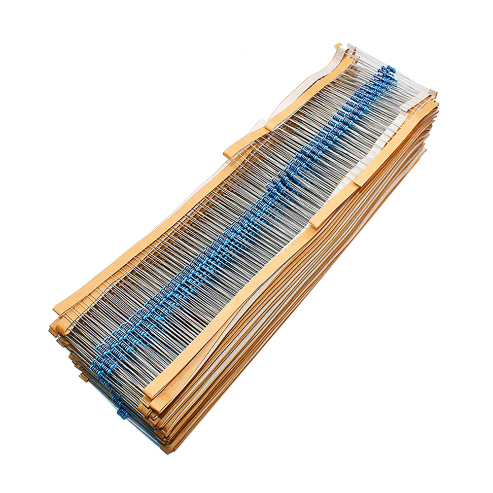 1/4W 1R~22M 1% Metal film resistor 100R 220R 1K 1.5K 2.2K 4.7K 10K 22K 47K 100K 100 220 1K5 2K2 4K7 ohm resistance 100pcs metal film resistor metal film resistors