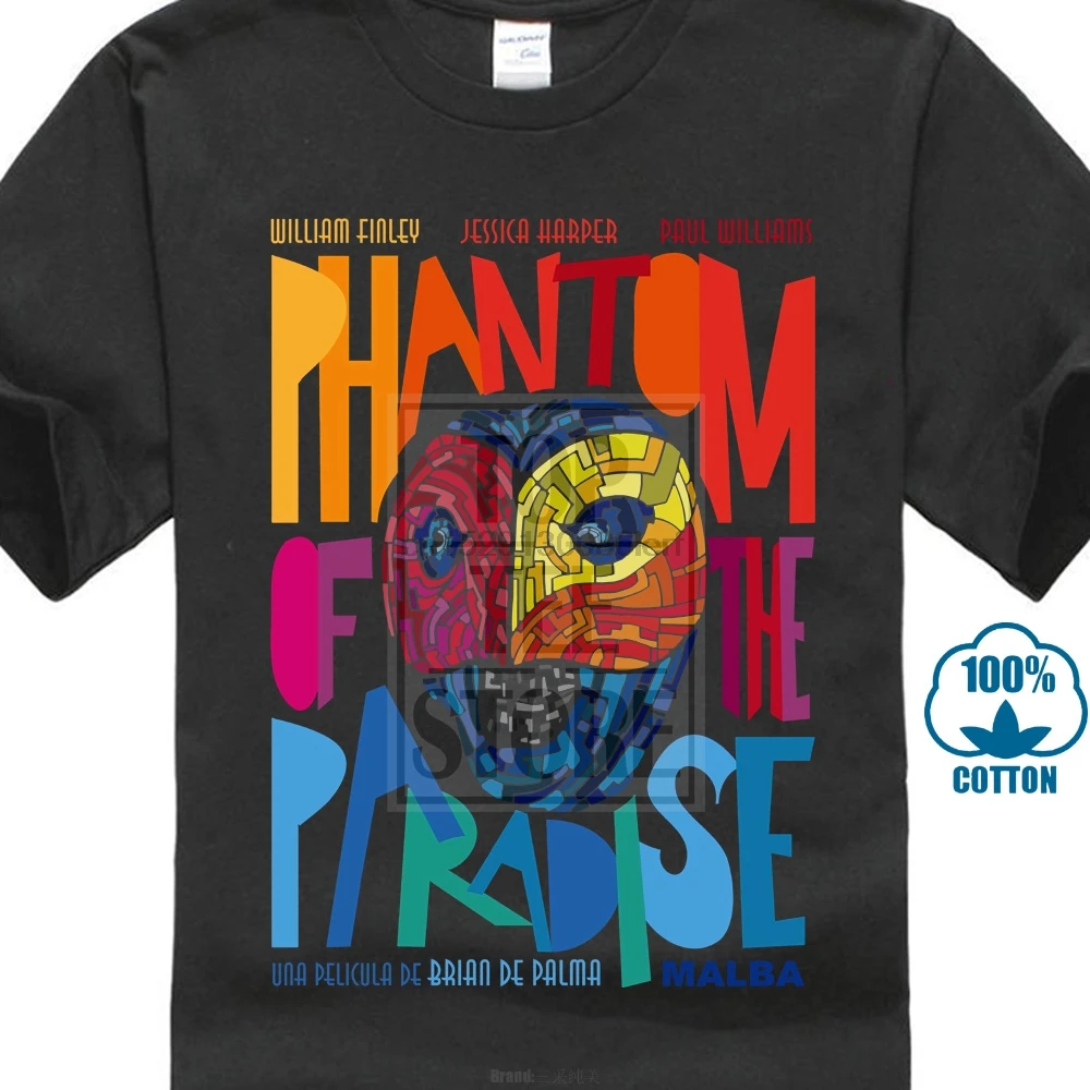 Phantom Of The raрая Death Records маска футболка Черная S 5Xl |