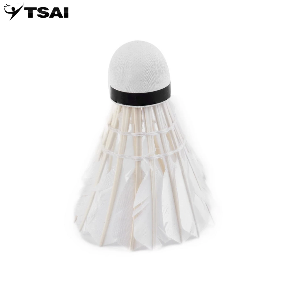 5pcs Goose Feather Shuttlecock Bird White Badminton Ball Game Sport Training