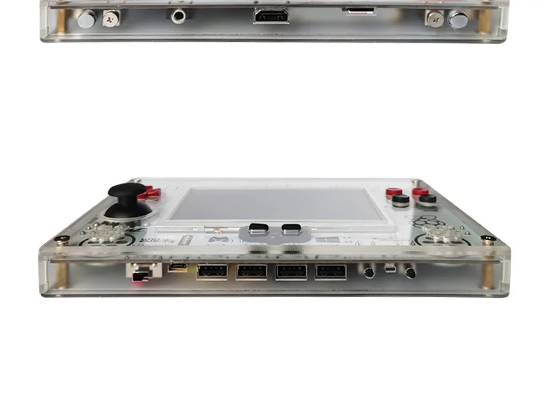 Raspberry pi 5,0 дюймов Пальма Ретро рокер аркадная игровая консоль поддерживает 4 человека к лицу боевой HDMI ТВ качество N64 PS1 GBA NES