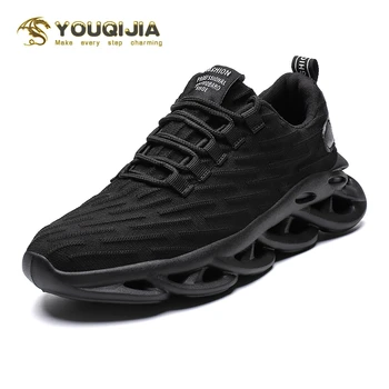 

Spring Summer flyknit Men's breathable running sports shoes tenis masculino Bodybuilding cloth shoes Solid Free Shipping