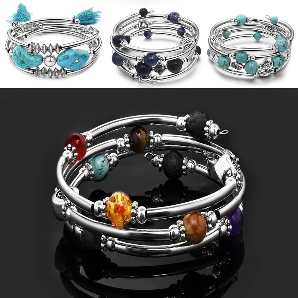 

Drole 2019 New Fashion Long Boho Bohemian Beads Long Bracelet Bangle Jewelry 2019