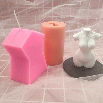 

Handmade Clay Naked Arm-Broken Woman Mold Silicone Female Figure Aromatherapy Candle Making Mould Body Art Crafting Projects