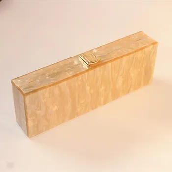 

25X9 cm magnet inside metal claps women brand flap acrylic box clutches evening Shoulder Messenger Bags Ladies Purse Wallet