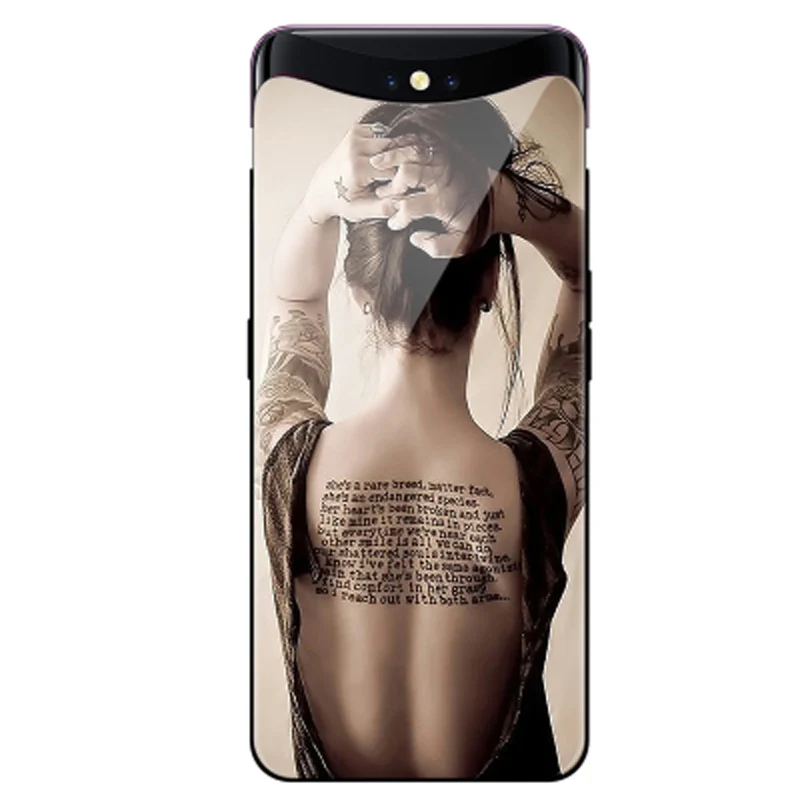 Для OPPO FIND X case FINDX Силиконовый ТПУ Рамка+ закаленное стекло Жесткий чехол для OPPO Find X Стеклянные чехлы для телефонов