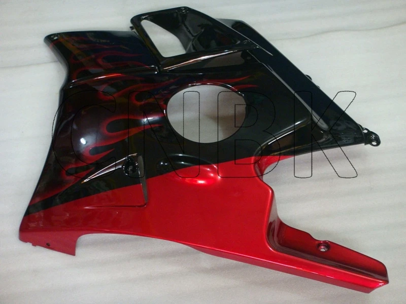 Для CBR 600 F2 1992 Abs обтекатель CBR600F2 91 92 черный, красный узор пламени для обтекателя из пластика Abs для Honda Cbr600 1991-1994 кузов