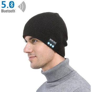 

Bluetooth Earphone Beanie Hat, Smartphone Men Women Winter Outdoor Wireless Bluetooth Stereo Music Hat, for iPhone and Android