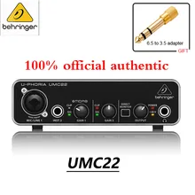 Behringer umc22/um2 gravação ao vivo placa de som externo usb computador móvel universal ajuste fino conjunto