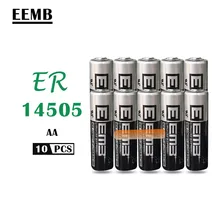 10 шт./лот EEMB ER14505 ER14505H AA 3,6 V 2400mAh энергии литиевая батарея смарт-метр батарея