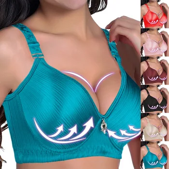 

Hot sale Women Wireless Bras Push-up Bra Wire Free Adjusted B C 3/4 Cup Big Size Bras Female Lingerie Female Big Size Underwear